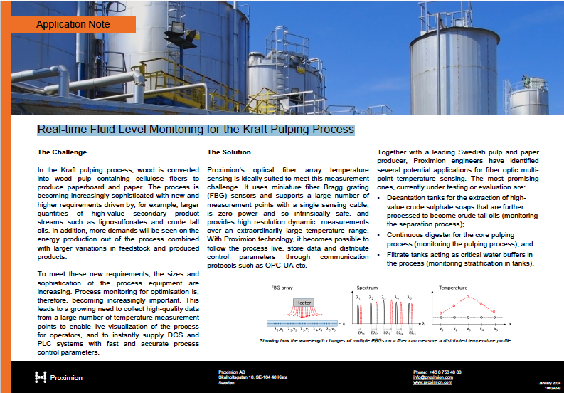 Real-time Fluid Level Monitoring for the Kraft Pulping Process